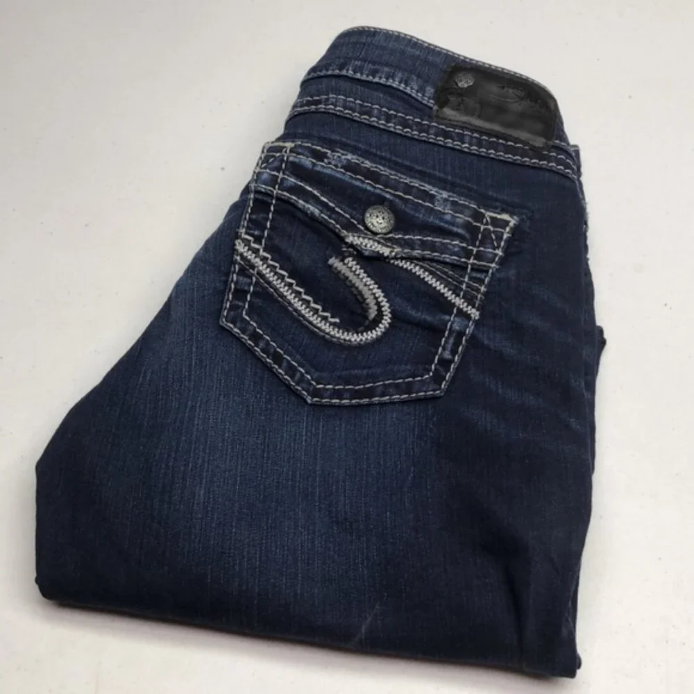 SILVER JEANS SUKI MID CAPRIS 28x22⭐️